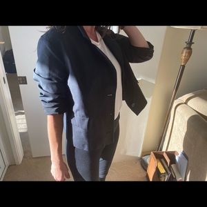 Bottega Veneta Black boxy Suit Jacket